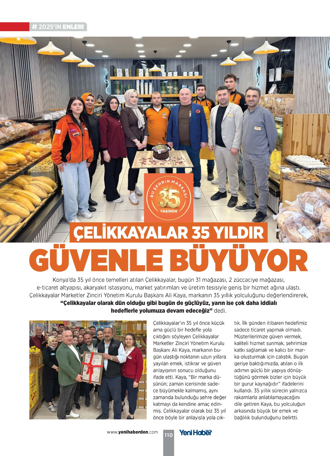 Çelikkayalar, 35. kuruluş yıl dönümünü büyük bir heyecanla kutladı.